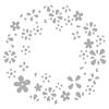 Matrice de découpe et d'embossage - Couronne de fleurs ø 7,5 cm