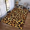 Leopard Print Design Rug, Non-slip Rug Suitable for Living Room and Bedroom Sofas