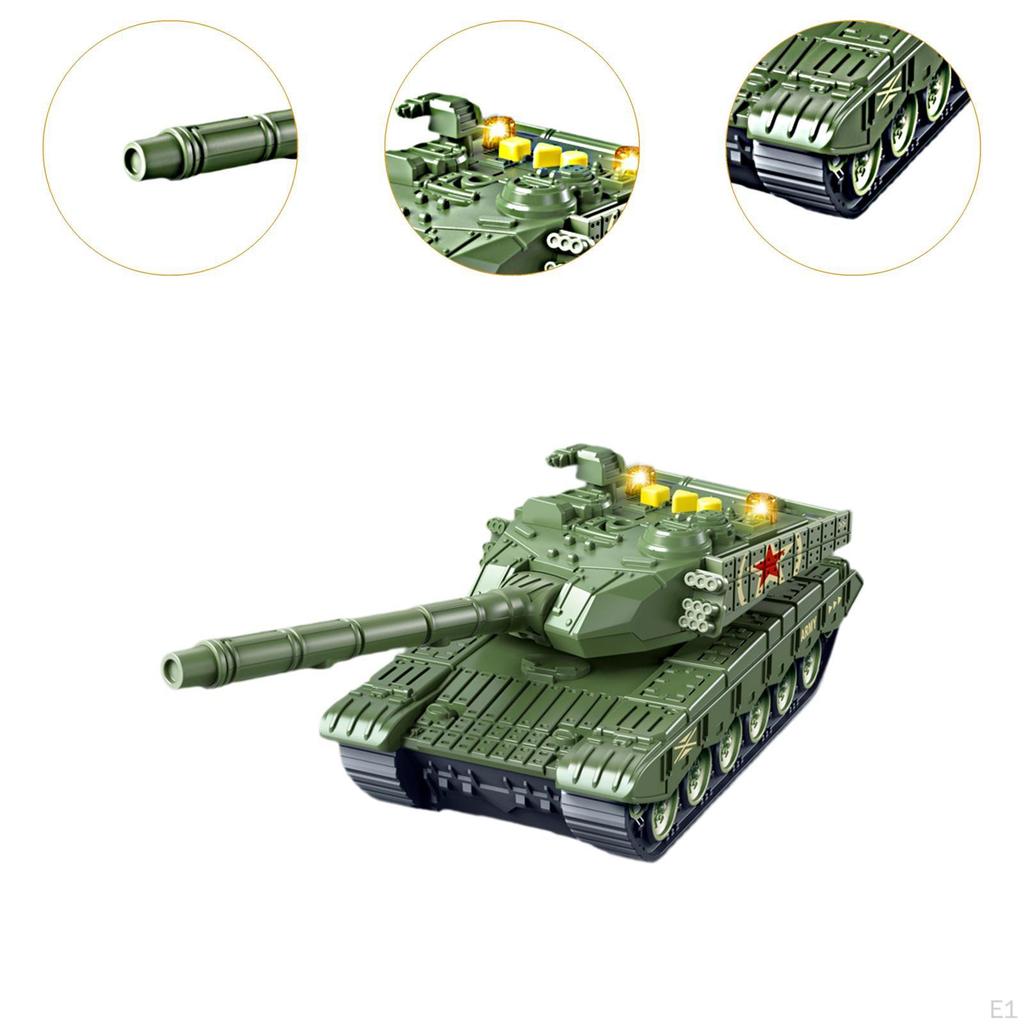 Children's Educational Simulation Tank Toy Boys Pretend Play Vehicle Playset for Kids Age