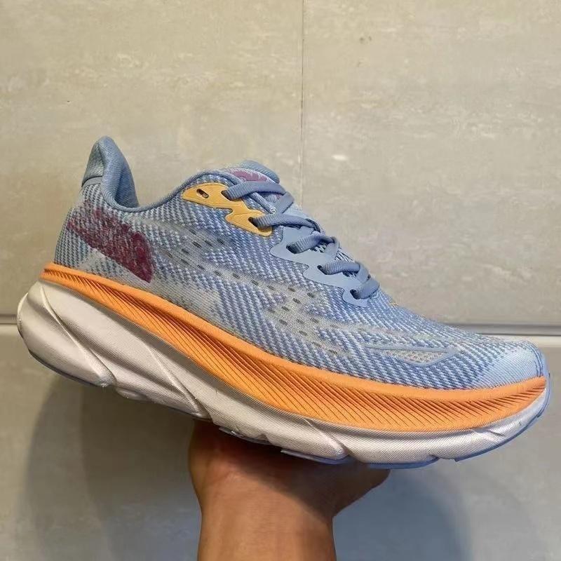 Marathon Running Shoes with Cushioning Breathable Mesh Racing Sneakers for Outdoor Sports