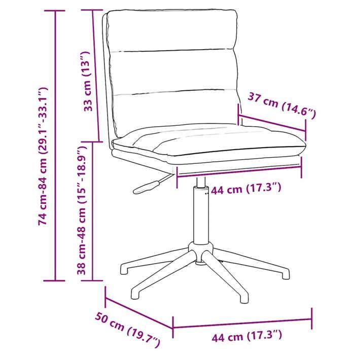 VidaXL Dining Chairs Set of 2 Black Faux Leather, Chair, Living Room Chair, Accent Chair, Kitchen Chair, Seat At 3315405