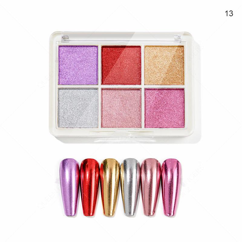 Aurora Silver Chameleon Mirror Eyeshadow Glitter Powder