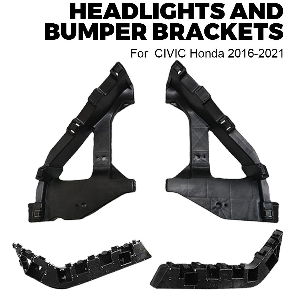 4pcs Headlight Bracket Front Lamp Hold Mount Support For Honda Civic Sedan 2016 2017 2018 2019 2020 2025 71140TBAA00 71190TBAA00