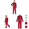 Completo Rosso Cosplay di Michael Jackson per Role Play ed Eventi Anime