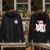 Funny Christmas Ghost Sweatshirt String Lights Candy Cane Graphic Long Sleeves Pullover Spooky Holiday Xmas Tops Women