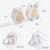 10pcs Cute Pink Blue Rabbit Ear Paper Candy Boxes Happy Easter Biscuit Chocolate Packaging Box Baby Shower Easter Party Supplies