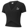 Womens/Ladies Sportstyle Classic V Neck Crop T-Shirt