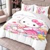 Hello Kitty 3Pcs Bedding Set Duvet Cover With Two Pillowcases For Bedroom Home Decoration