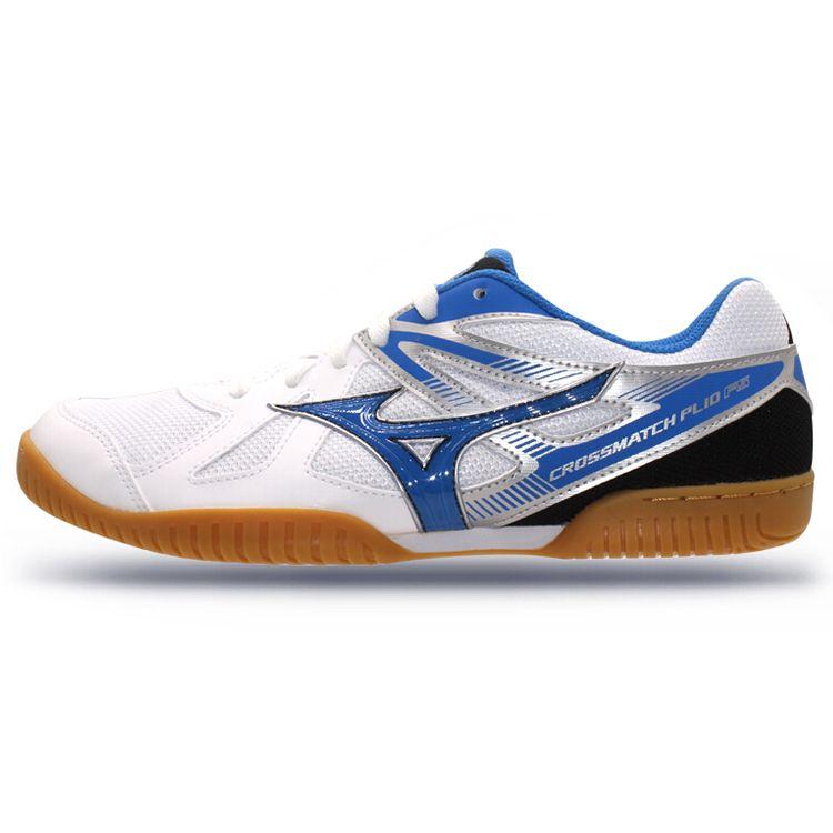Mizuno Crossmatch Plio Fs Low Top Table Tennis Shoes Unisex Shoes White Blue 81GA183227 36