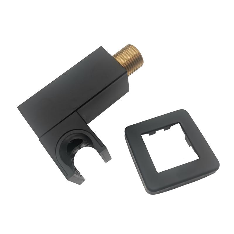 Bathroom Black/Chrome/Gold Brass Hand Shower Outlet Holder Handset Bracket Seat Round Square Hose Connector