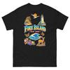 Fire Island New York T-Shirt Souvenir Tee Lighthouse Beach Wave Travel Keepsake Gift Shirt