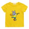 T-shirt per Bambini 100% Cotone Stampa Cartone Animato Trotro T-shirt a Maniche Corte Ragazzi Ragazze Quotidiana Casual Girocollo Bambino Piccolo Estate