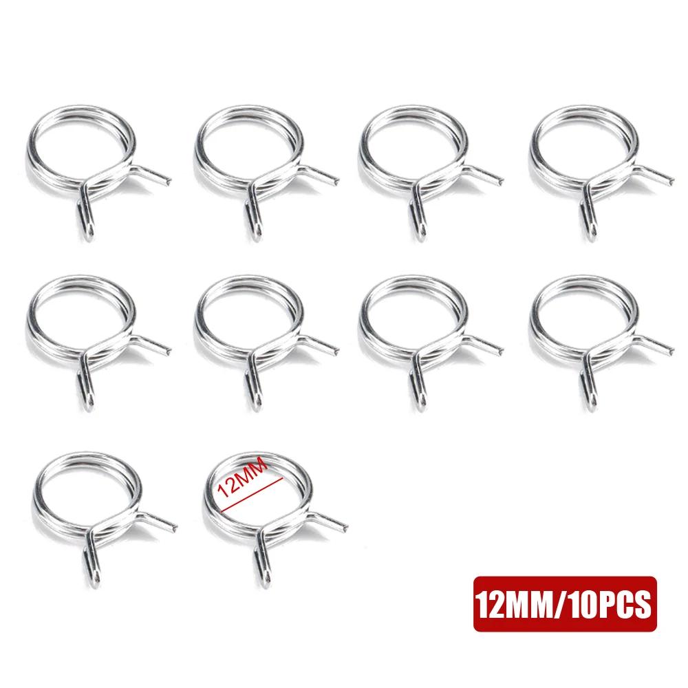 10pcs Auto Accessories Universal Car Fuel Line Spring Clips Car Hose Tubing Spring Clip Car 8mm 9mm 10mm 11mm 12mm Fixed Clamp