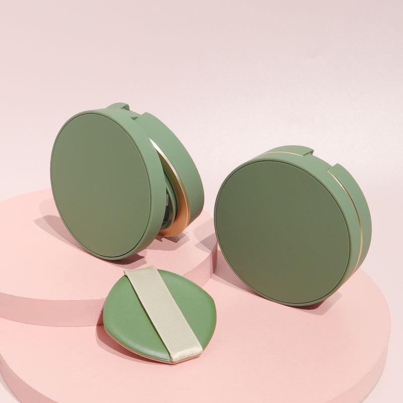 1Pcs Portable Plastic Air Cushion Box Container With Puff Mirror Cosmetic Sifter Jar Travel Makeup Accessories