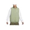 Nike Therma-FIT Club Solid Alphabet Logo Print Zippered Cotton Vest Men Vest Oil-Green DX0677-386