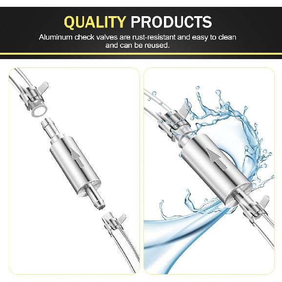 Meonum 2 Pack Brake Bleeder Hose, Motorcycle Brake Bleeder Kit With Nozzle Cap & Clamp, One Way Check Valve Tube Bleeding Tools For Hydraulic System