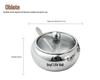 Stainless Steel Spice Jar - 304 Salt & Sugar Container for Kitchen Essentials