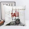 Canvas Printing Wall Art Saw Horror Movie Pillow Case Square Pillow Bedroom Sofa Leisure Comfort Cushion Home Decoration