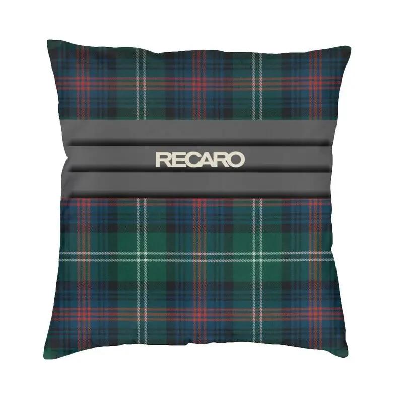 

Чехол для подушки Recaros в клетку Tartan, двухсторонняя наволочка для 3D-печати, напольная наволочка для дивана, классная наволочка для дома, декоративная 30x30cm12x12Inch