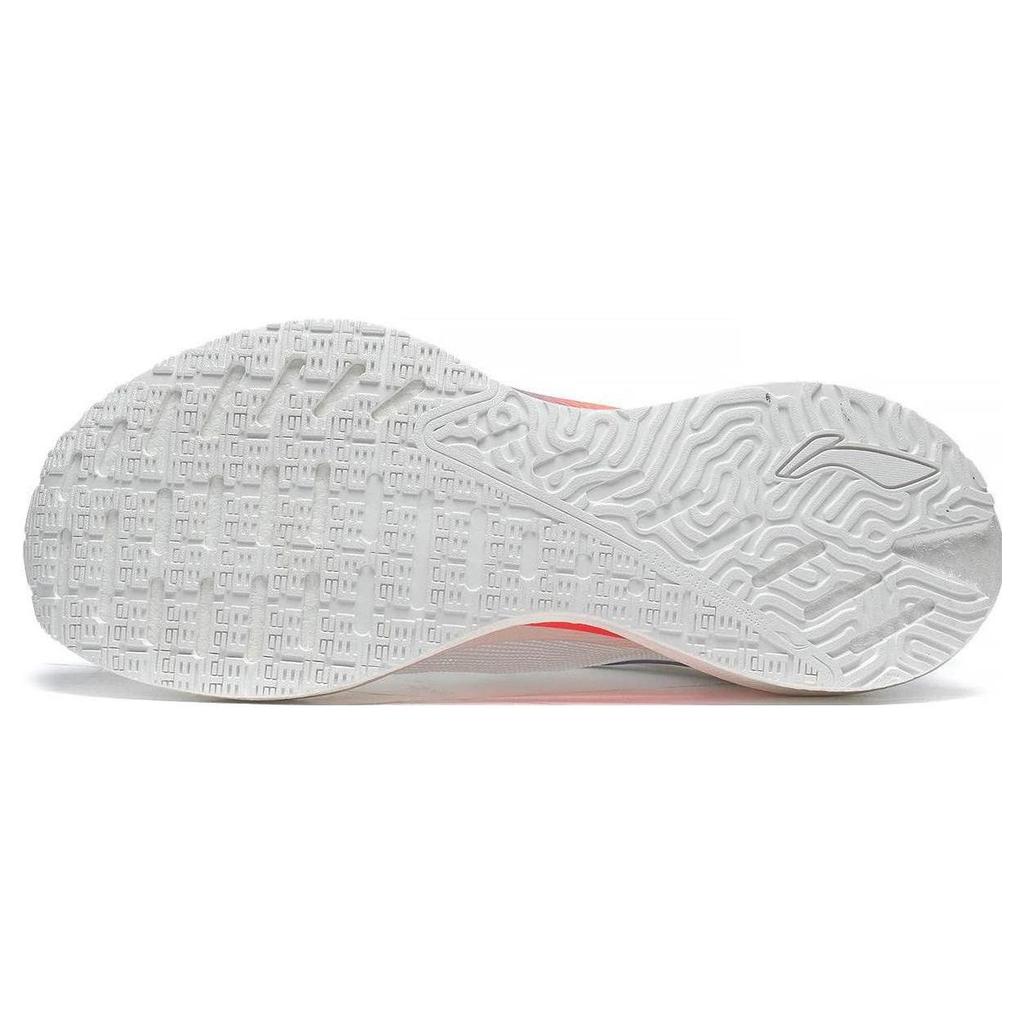 Li-Ning Essentielle Reflektierende Schnelltrocknende Rutschfeste Strapazierfähige Atmungsaktive Low-Top Laufschuhe Herren Sneaker Weiß Blau Orange ARRT007-15