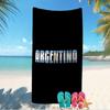Beach Towel with Argentina Football Pattern - soft,absorbent,machine washable Lightweight&Modern,swimming,Travel Essentials