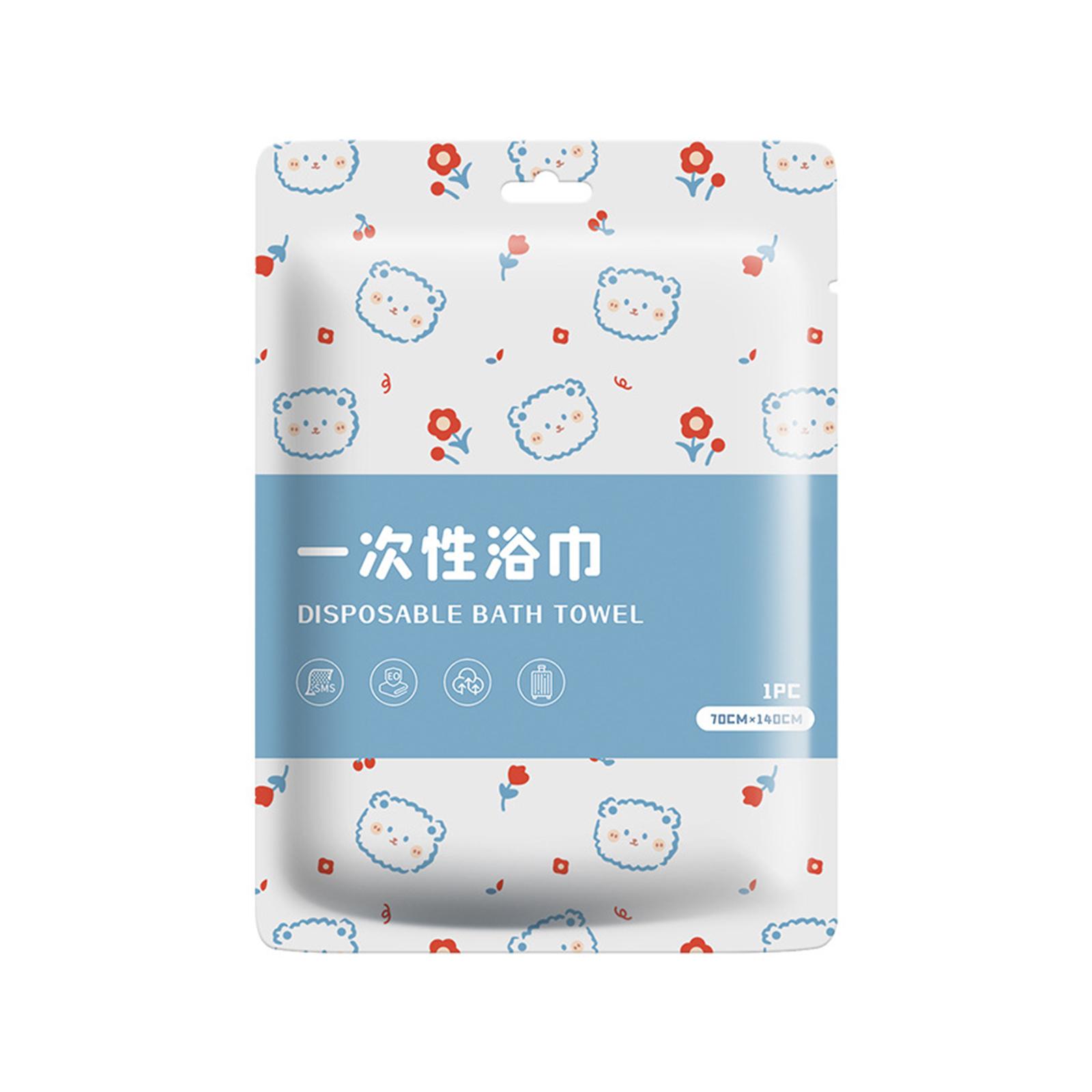 

Одноразовое банное полотенце с рисунком из мультфильмов 70x140 см, большое утолщенное сжатое портативное банное полотенце для путешествий и использования в спортзале