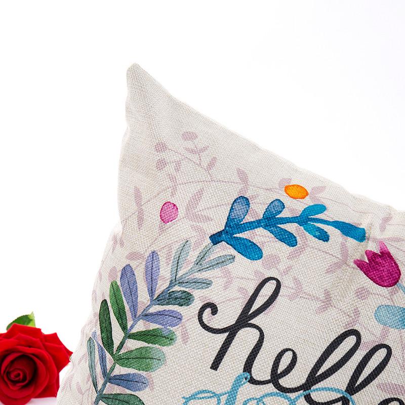 1PC Pillowcase 45x45cm Happy Easter Decorations  Home Easter Rabbit  Pattern Pillow Cover Wedding