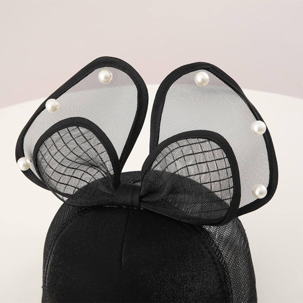 Mesh Breathable Kids Sun Hat Big Bowknot Children Peaked Caps Cute Girls Baseball Cap