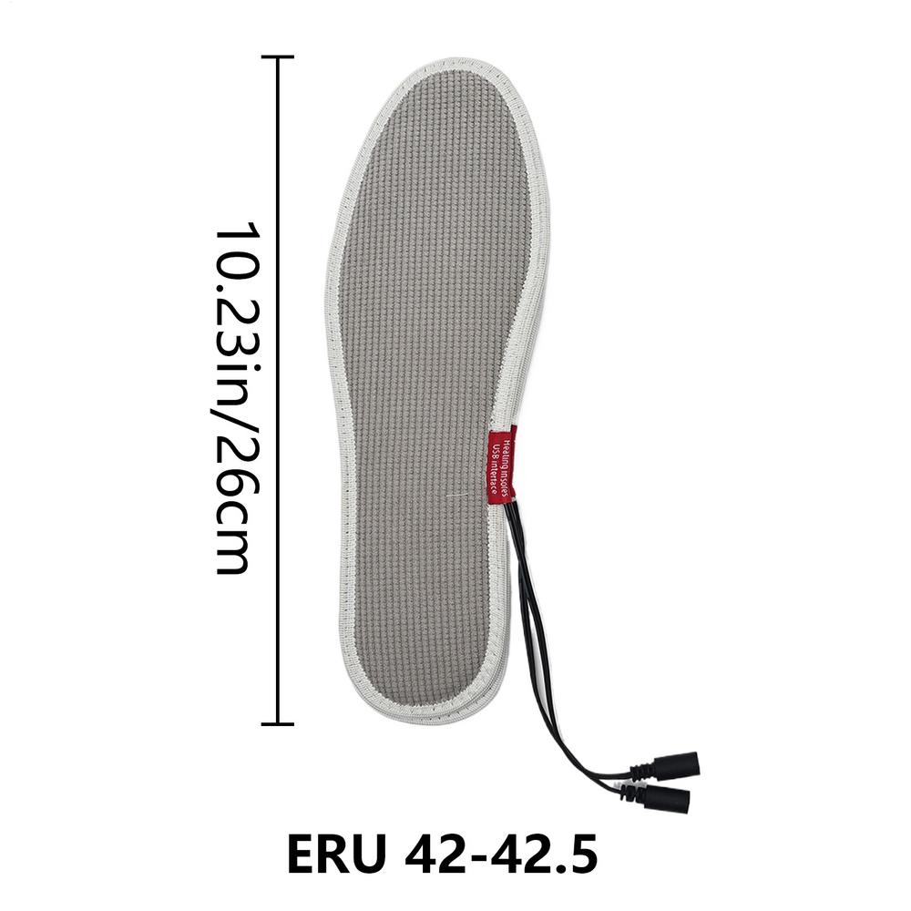 Electric Heated Insoles Adjustable Temperature Foot Warmer for Winter Fishing Hiking Camping Sports Washable Heating Shoes Pad