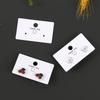 Smiley Face 2-Hole Earring Display Card - High-End Ins Style Cardboard Packaging