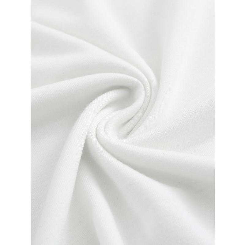 Camiseta Divertida para Mujer - Top Ligero Elástico Casual de Cuello Redondo Manga Corta para Ropa Casual Talla Europea