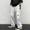 Pantaloni casual da uomo senza scolorimento da indossare ogni giorno Pantaloni casual da lavoro con gamba dritta multitasche anti-pilling Vita quotidiana