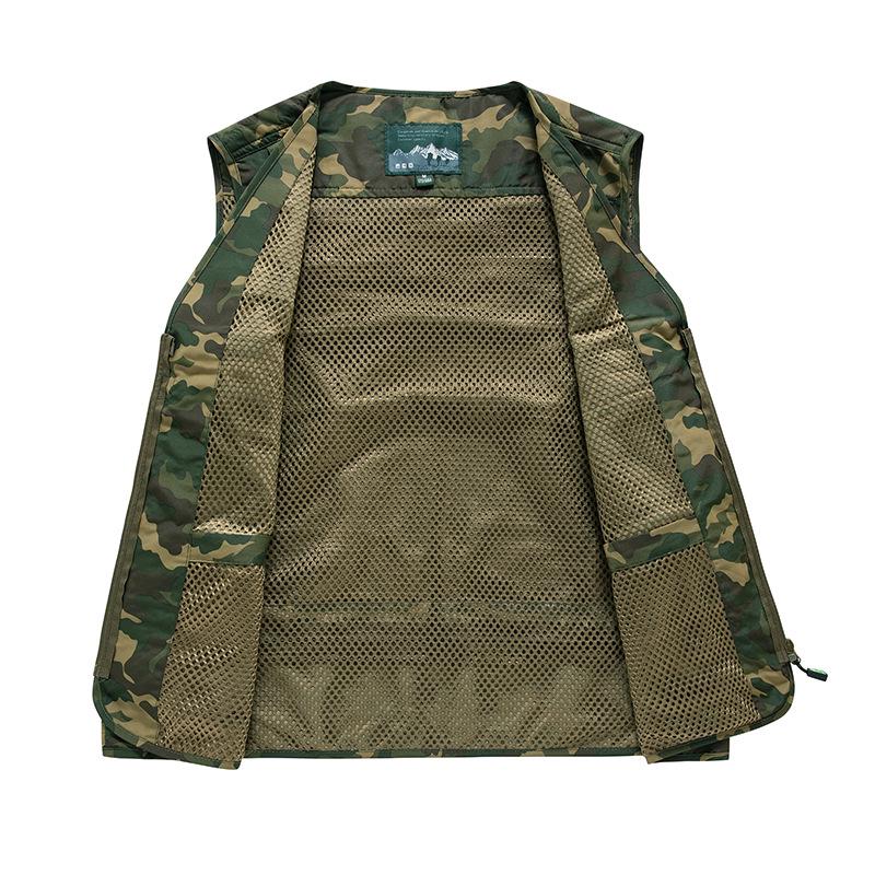 Men's Quick-Dry Multi-Pocket Mesh Fishing and Photography Vest