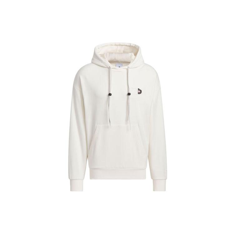 adidas Originals V-Day Hoodie Asia Sizing White Blue Men s JE3474
