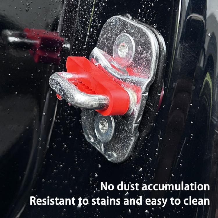 4pcs/Set Auto Door Vibration Dampener Silicone Pads Buffer Pad Universal Lock Buffer Noise Reduction Shock Absorbing