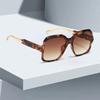 Fashionable Vintage Sunglasses for Women Square Frame with Metal Decoration Elegant Retro Style