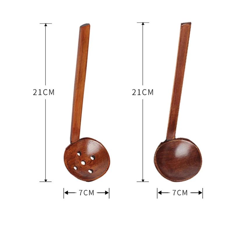 Japanese Ajisen Ramen Spoon Restaurant Nanmu Wooden Turtle Shell Spoon Hot Pot Spicy Spoon Household Tableware