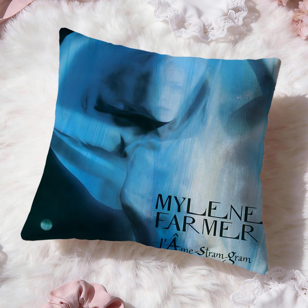 

Singer M-Mylene Farmer Cushion Cover Premium Comfort Reversible Pillow Cove -Two in One Design for Any Room & Car Interior 30cmx30cm