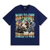 Funny Gorilla Meme T Shirts Born To Shit Forced To Wipe Y2K Aesthetic T-shirt Men Women Summer Tops High Quality Cotton T-shirts