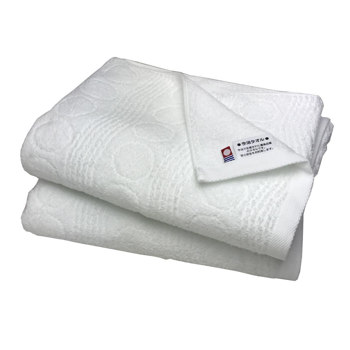 

Набор для ванной IM Series бренда Imabari из белых полотенец в гостиничном стиле, 2, белый