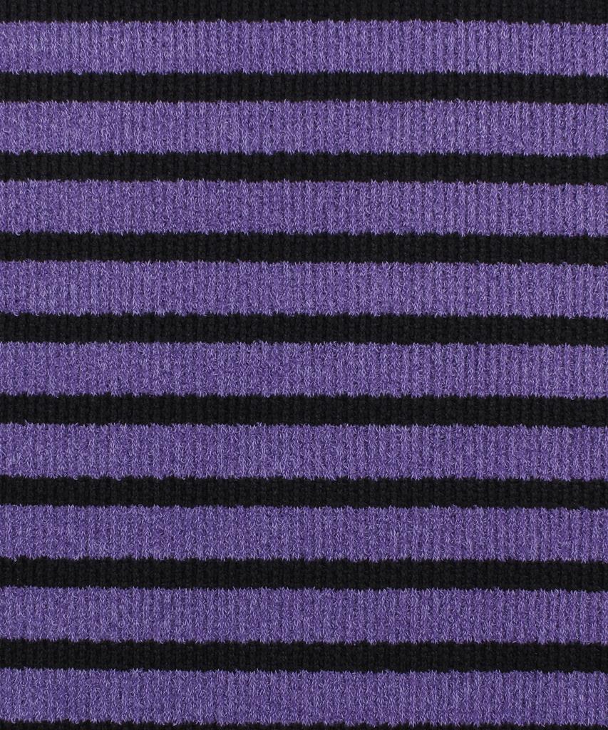 CAMEL WORK Relaxed Striped Knit (Purple)