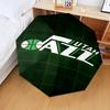 Jazz Basketball Team Umbrella Folding Umbrella, Automatic Umbrella 8-Frame for Travel, Camping Use Gift for Halloween Christmas