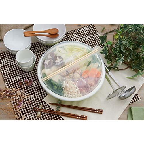 Like-it Siebschüssel mit Deckel, Tischabtropfer, ca.. 30,7 cm Durchmesser x 12,3 cm hoch, Grün, Hergestellt in Japan, STK-22