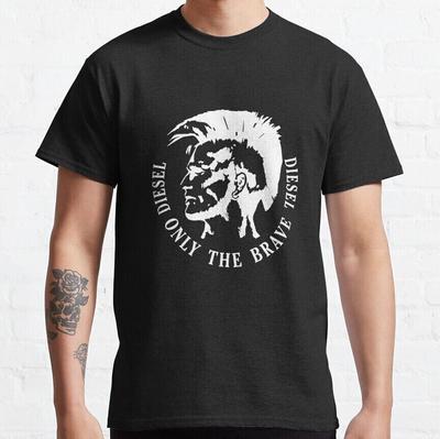 Neues limitierte Kunst Diesel only the brave Diesel Weiß Klassisches T-Shirt Unisex T-Shirt
