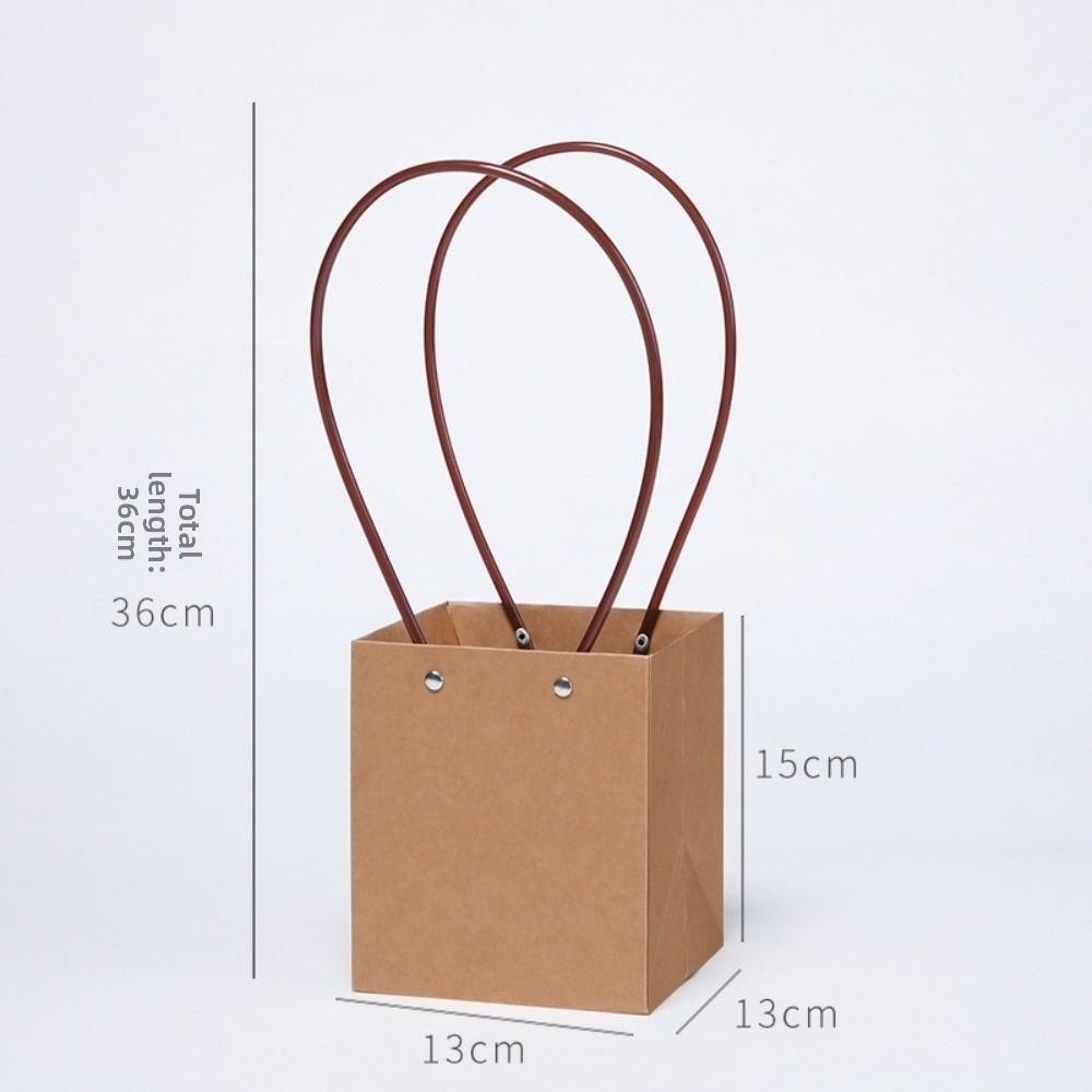 Rectangle Portable Flower Box Trapezoid Hand Paper Bag New Flower Gift Box Valentine's Day