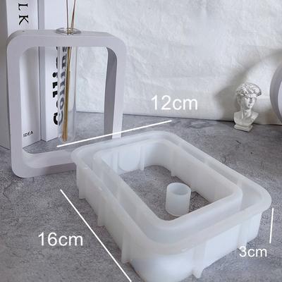 Arched Rectangular Round Hydroponic Gypsum Mould Irregular Plant Vase Silicone Mold DIY Hydroponic Vase Resin Mold Home Decor