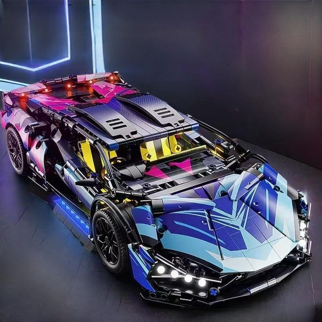 Creative Construction Blocks, Sports Car Construction Blocks Plaything Sets, Assembled Racing Models, Household Decoration, Gifts For Boys
