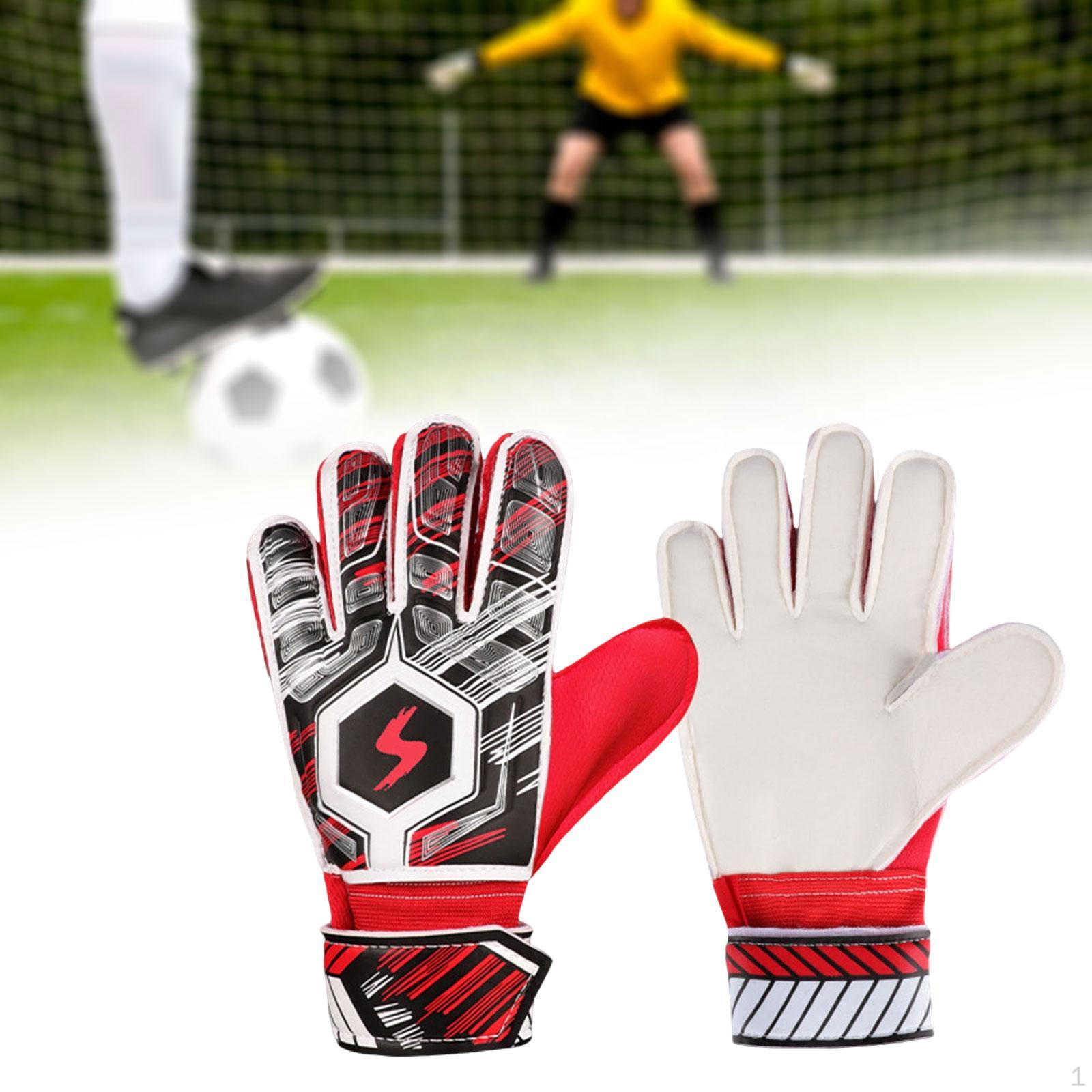 

Футбольные вратарские перчатки Тренировочные вратарские латексные аксессуары Утолщенная экипировка для вратарей Red Size 9