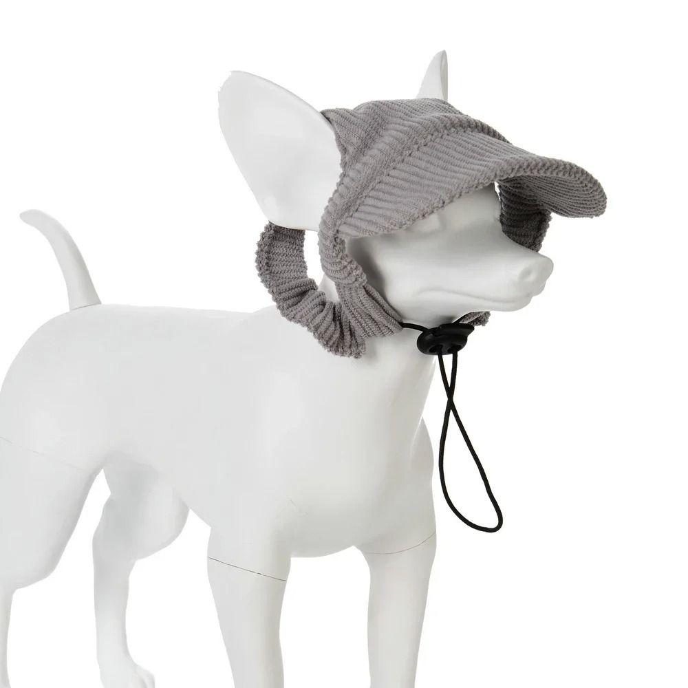 Soft Dog Baseball Cap Corduroy Cat Headwear Cute Pet Sun Hats  For Small Pets