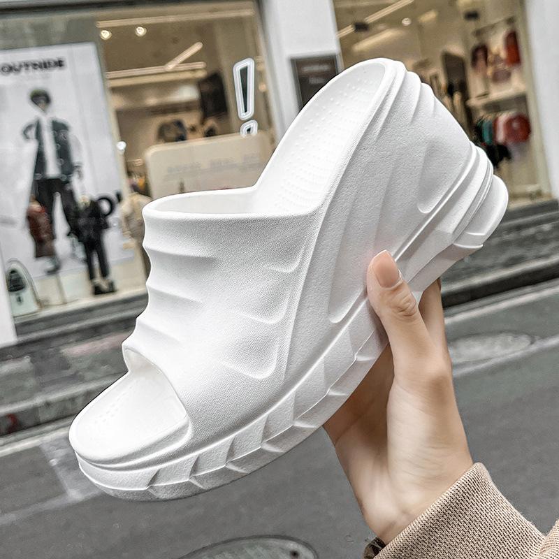 

Женская верхняя одежда на толстой танкетке с одним словом Drag, летние сандалии Muffin на высоком каблуке для отдыха на море 9 см 41 белый